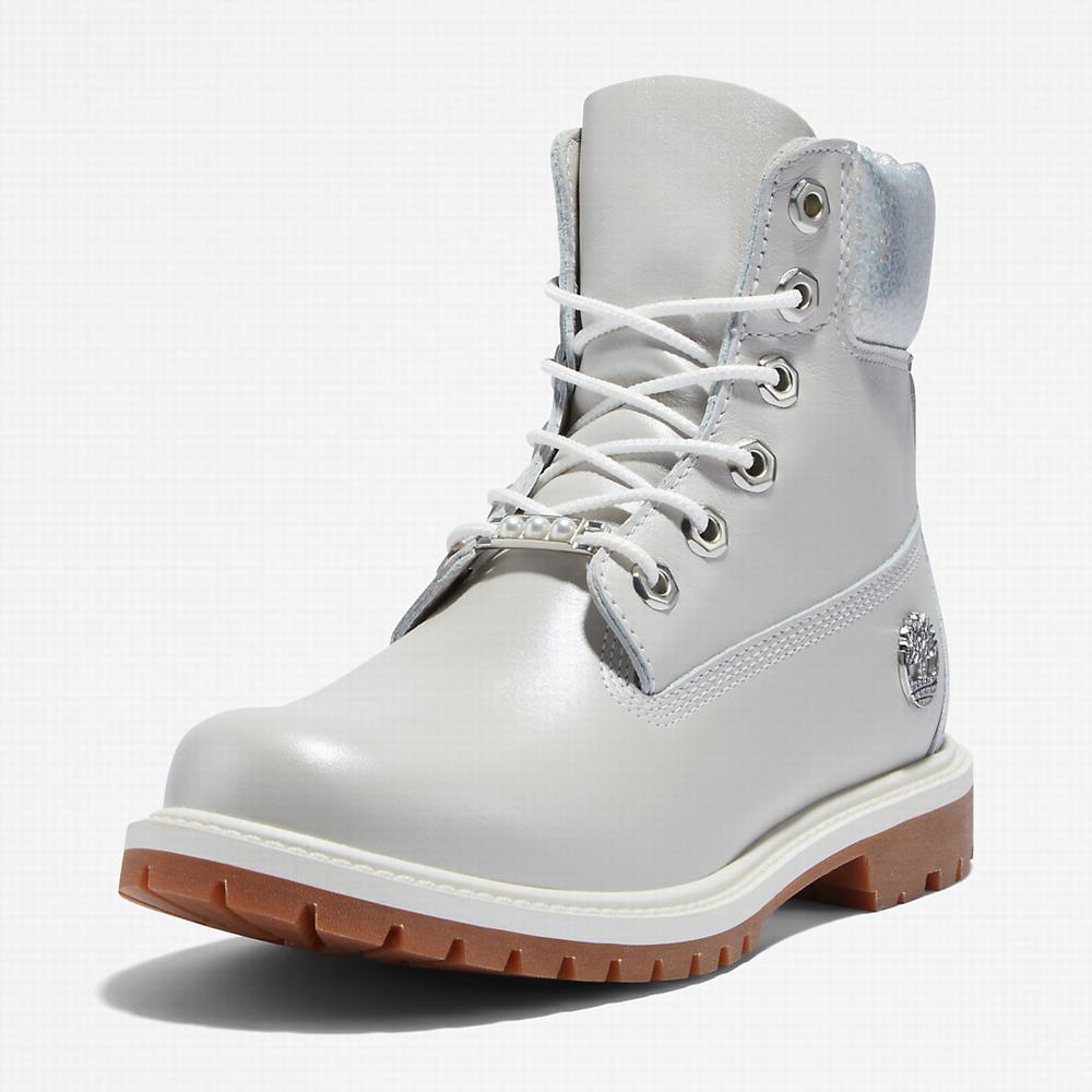 Dámské Zimní Boty Timberland Heritage 6 Inch Světle Šedé | TI92603-920