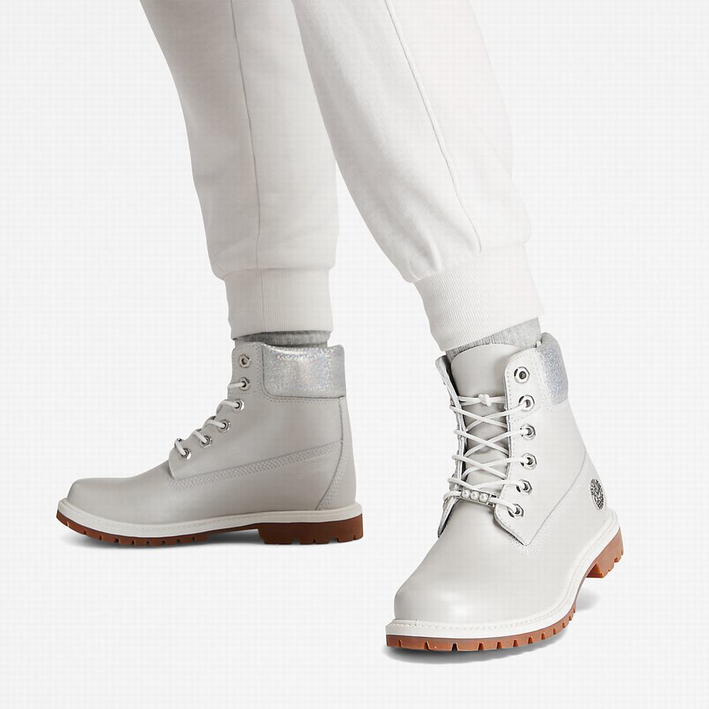 Dámské Zimní Boty Timberland Heritage 6 Inch Světle Šedé | TI92603-920