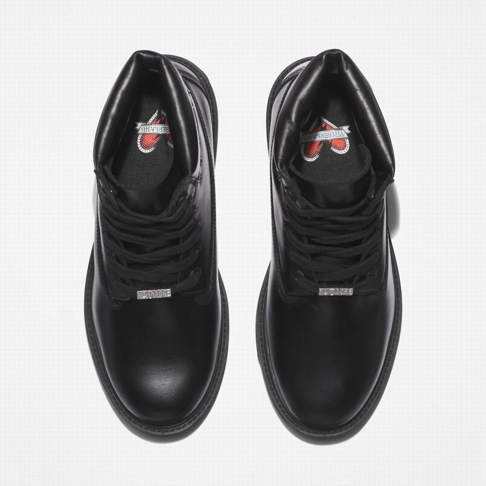 Dámské Zimní Boty Timberland Heritage 6-Inch Waterproof Černé | TI98502-358