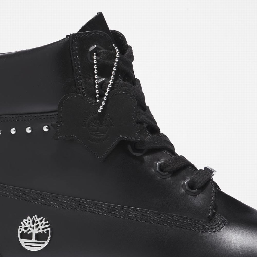 Dámské Zimní Boty Timberland Heritage 6-Inch Waterproof Černé | TI98502-358