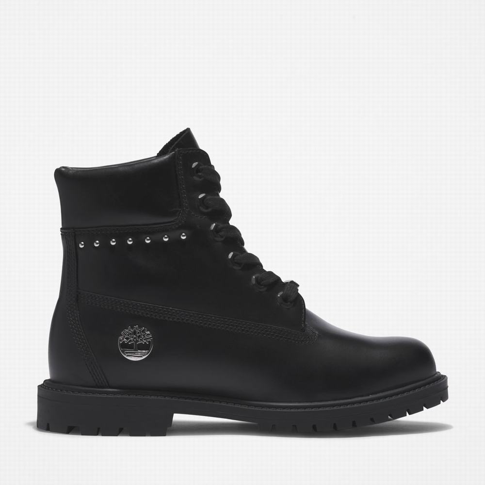 Dámské Zimní Boty Timberland Heritage 6-Inch Waterproof Černé | TI98502-358