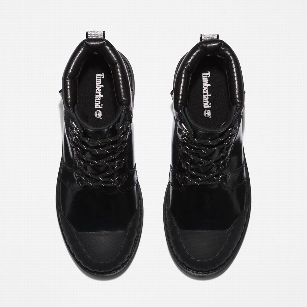 Dámské Zimní Boty Timberland Heritage Rubber-Špicí Waterproof Černé | TI92460-591
