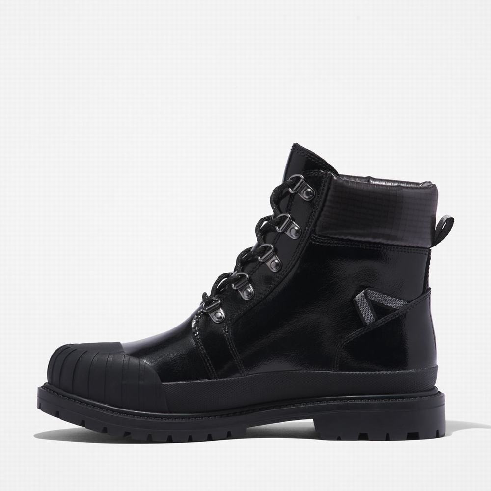 Dámské Zimní Boty Timberland Heritage Rubber-Špicí Waterproof Černé | TI92460-591