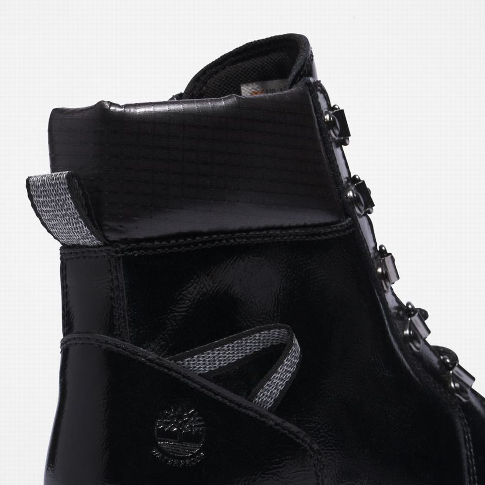 Dámské Zimní Boty Timberland Heritage Rubber-Špicí Waterproof Černé | TI92460-591