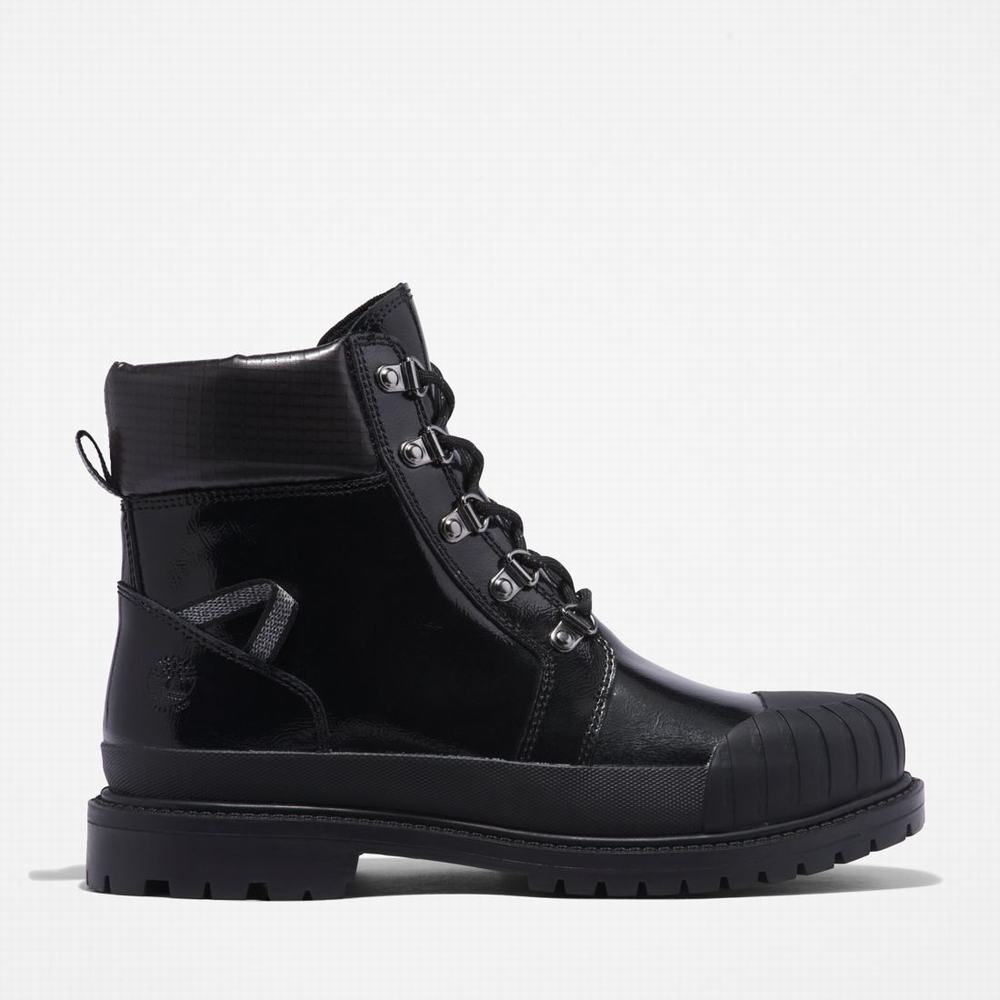 Dámské Zimní Boty Timberland Heritage Rubber-Špicí Waterproof Černé | TI92460-591