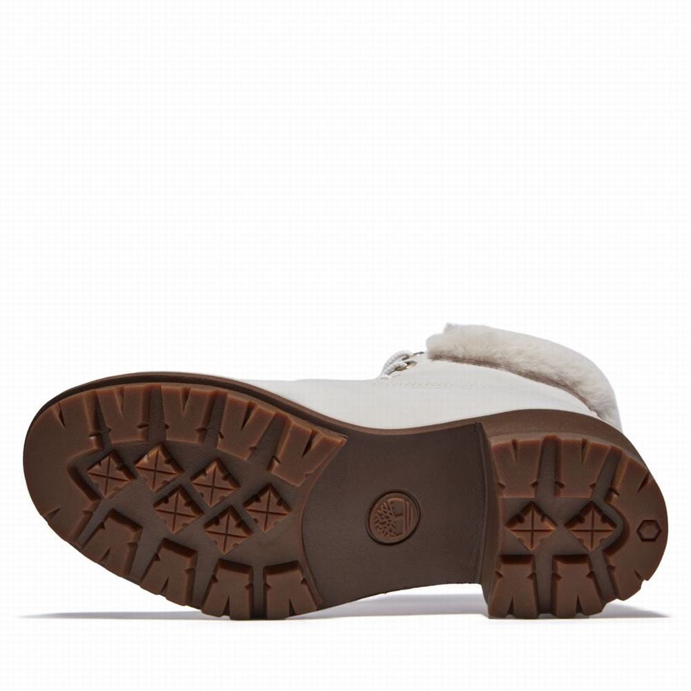 Dámské Zimní Boty Timberland Kinsley 6-Inch Waterproof Bílé | TI31856-561