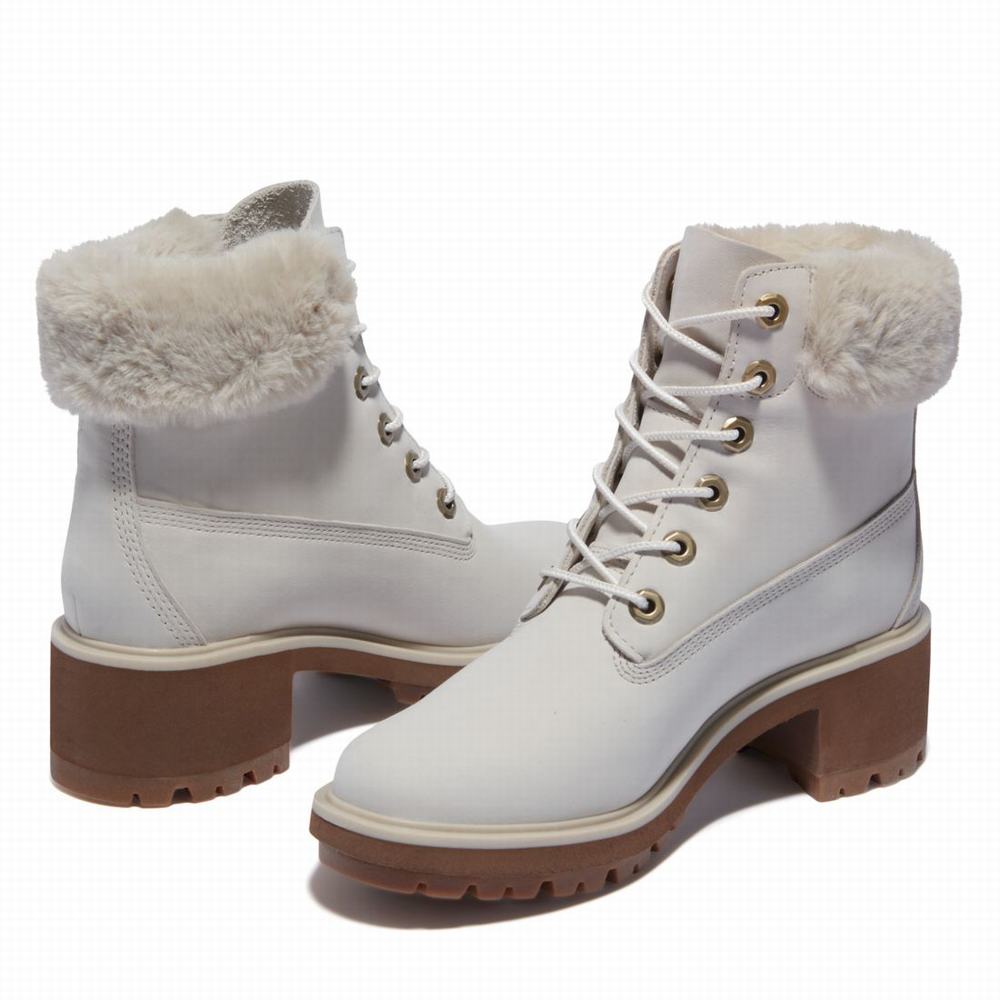 Dámské Zimní Boty Timberland Kinsley 6-Inch Waterproof Bílé | TI31856-561