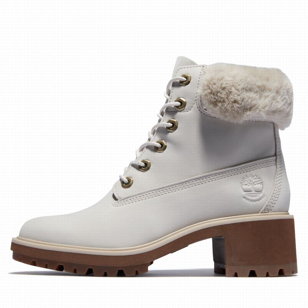 Dámské Zimní Boty Timberland Kinsley 6-Inch Waterproof Bílé | TI31856-561