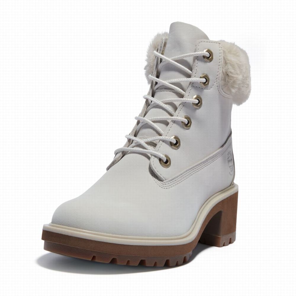 Dámské Zimní Boty Timberland Kinsley 6-Inch Waterproof Bílé | TI31856-561