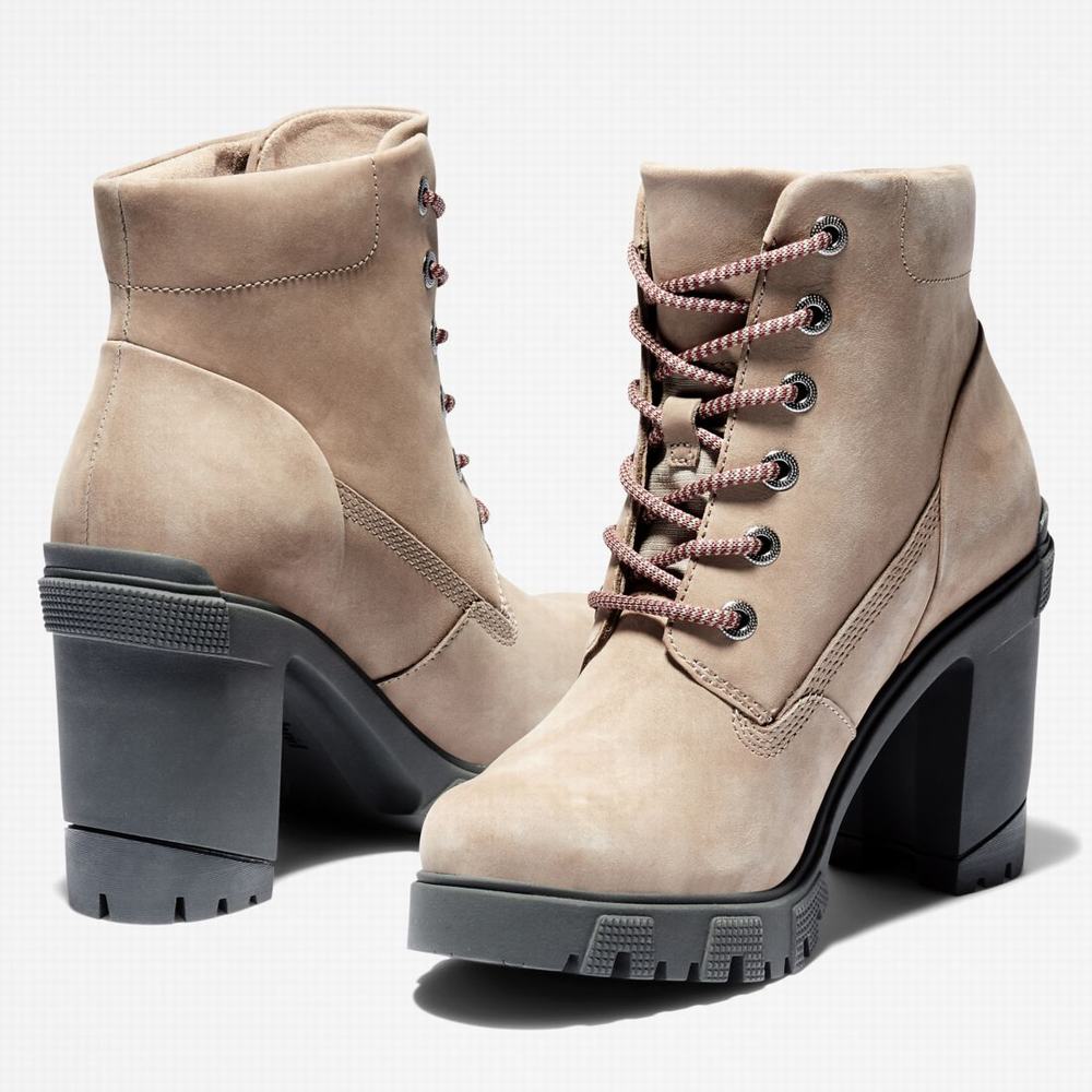 Dámské Zimní Boty Timberland Lana Point Lace-Up Taupe Nubuck | TI29078-892
