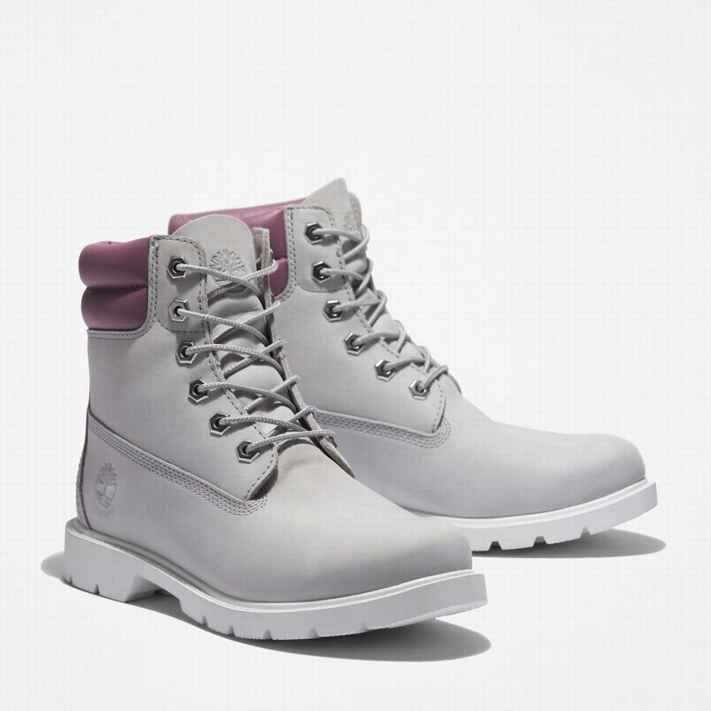 Dámské Zimní Boty Timberland Linden Woods 6-Inch Waterproof Světle Šedé | TI02563-963