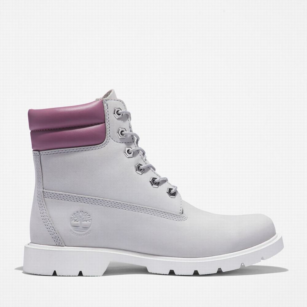 Dámské Zimní Boty Timberland Linden Woods 6-Inch Waterproof Světle Šedé | TI02563-963