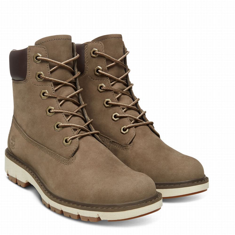 Dámské Zimní Boty Timberland Lucia Way 6 Inch Greige | TI86190-034