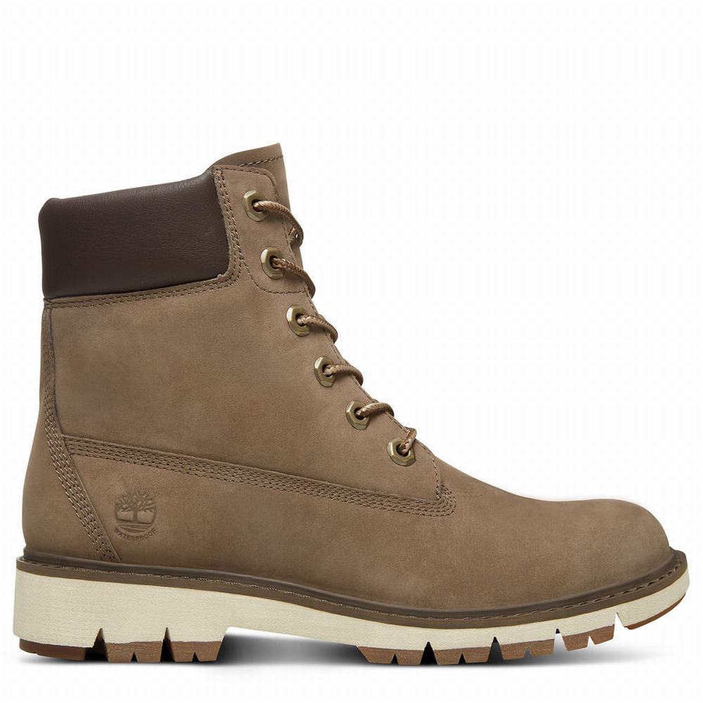 Dámské Zimní Boty Timberland Lucia Way 6 Inch Greige | TI86190-034