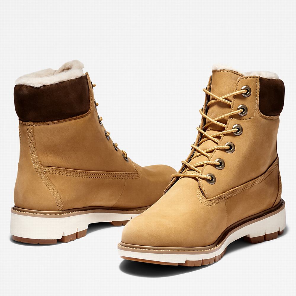 Dámské Zimní Boty Timberland Lucia Way Podšité Žluté | TI05418-485