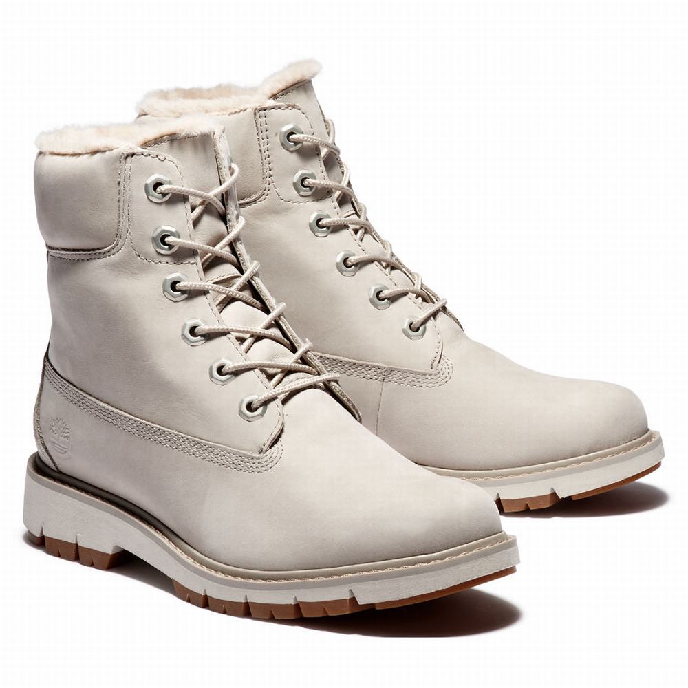 Dámské Zimní Boty Timberland Lucia Way Podšité Světle Šedé | TI60978-984
