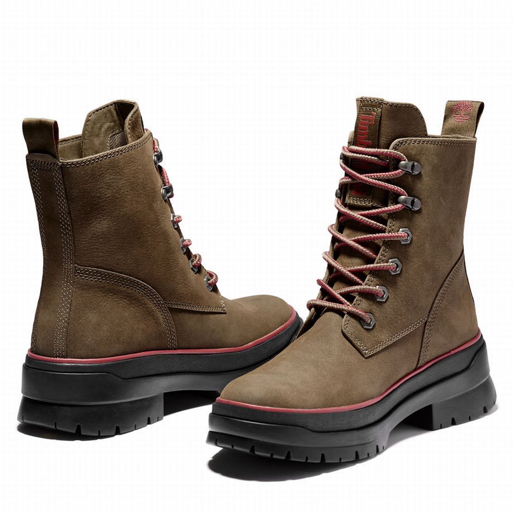 Dámské Zimní Boty Timberland Malynn EK+ Mid Lace-Up Hnědé | TI58243-653