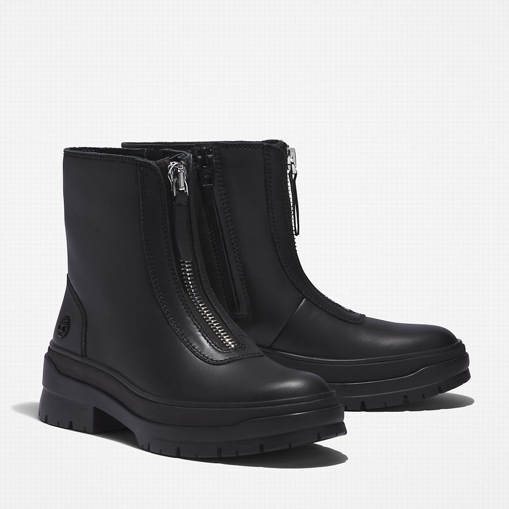 Dámské Zimní Boty Timberland Malynn Front-zip Černé | TI12738-027