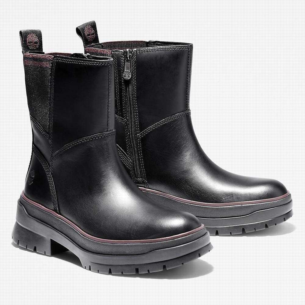 Dámské Zimní Boty Timberland Malynn Side-zip Černé | TI16795-921
