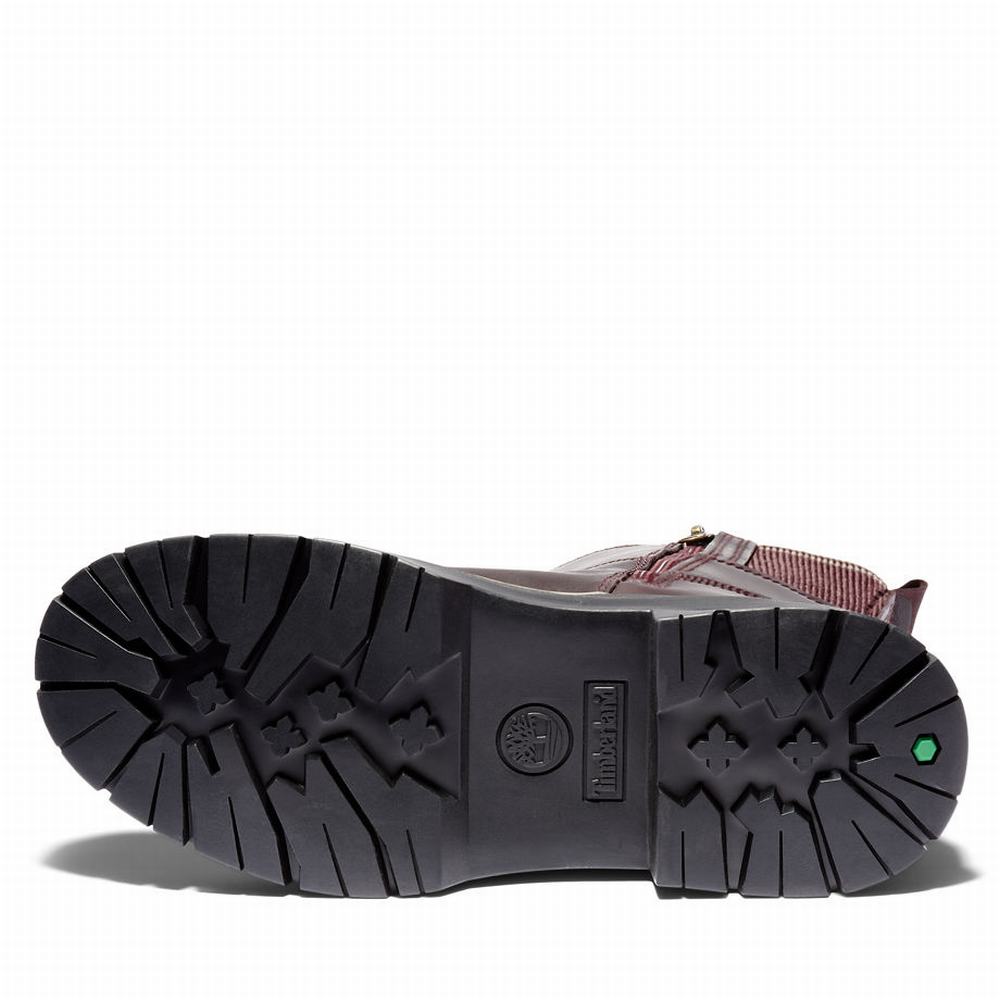 Dámské Zimní Boty Timberland Malynn Side-zip Vínové | TI87914-948