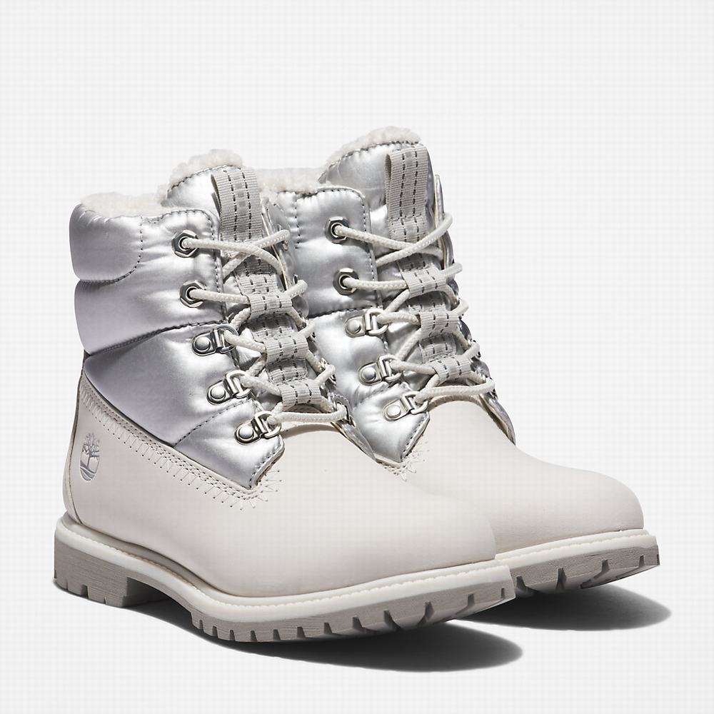 Dámské Zimní Boty Timberland Premium 6 Inch Puffer Bílé | TI05482-815