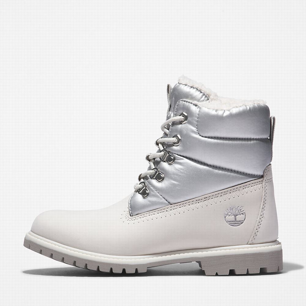 Dámské Zimní Boty Timberland Premium 6 Inch Puffer Bílé | TI05482-815