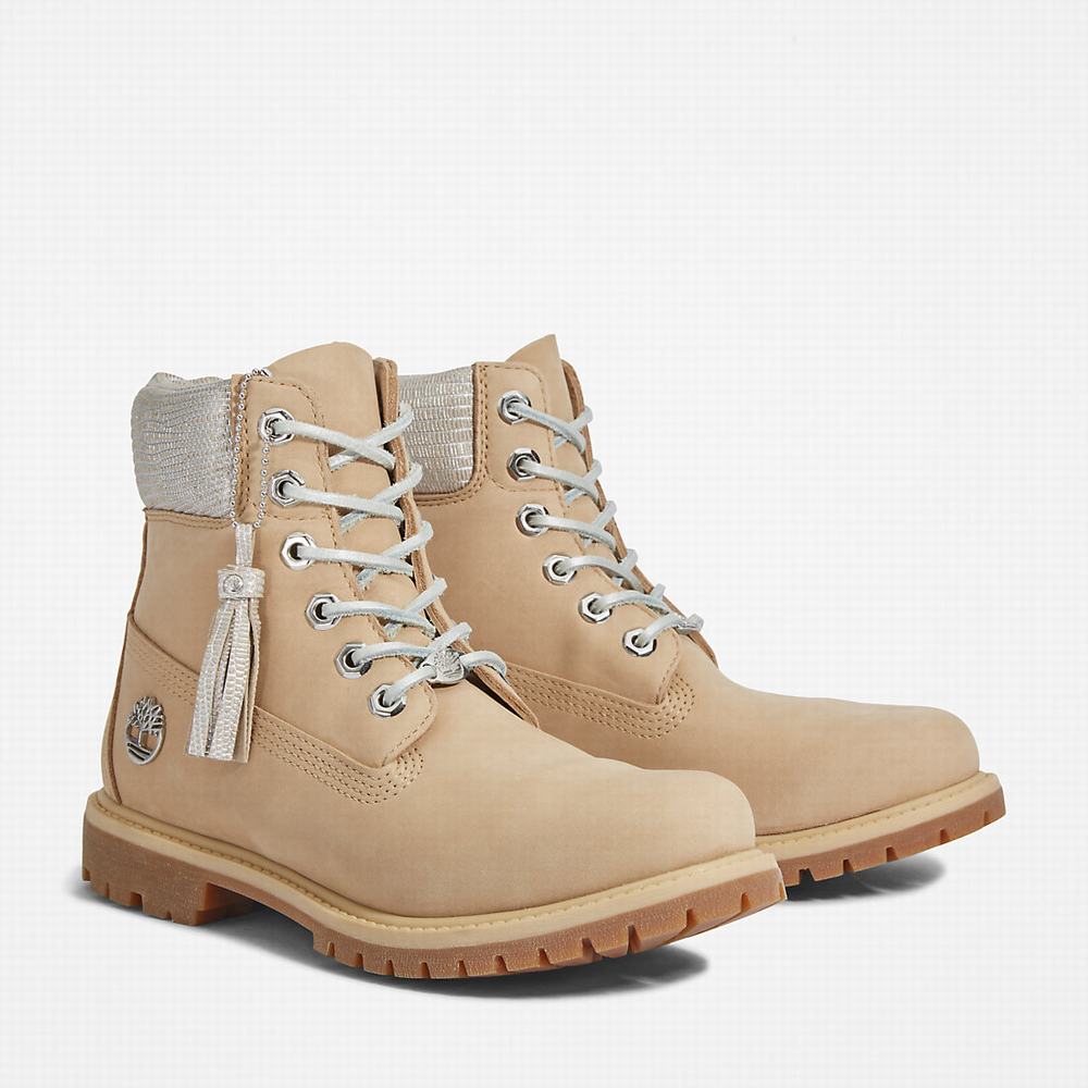 Dámské Zimní Boty Timberland Premium 6 Inch Béžový | TI14672-158
