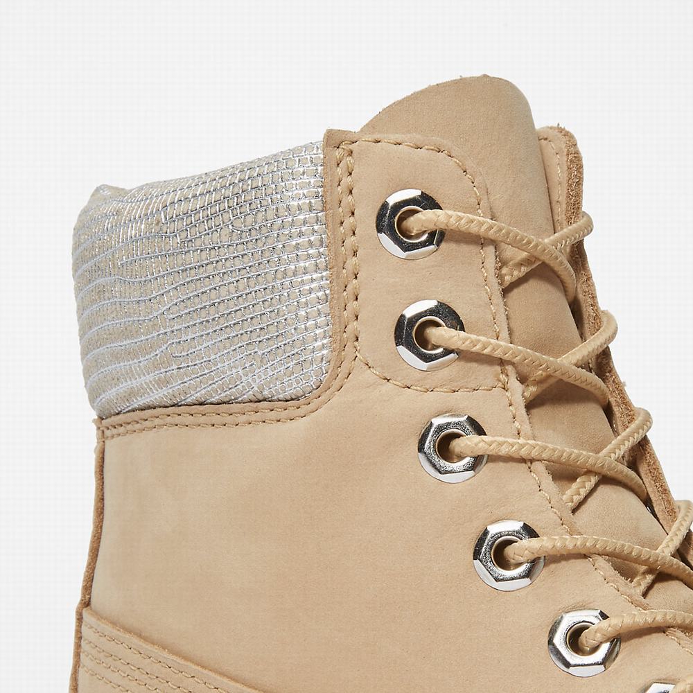 Dámské Zimní Boty Timberland Premium 6 Inch Béžový | TI14672-158