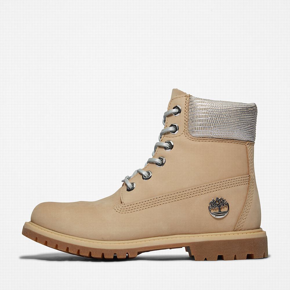 Dámské Zimní Boty Timberland Premium 6 Inch Béžový | TI14672-158