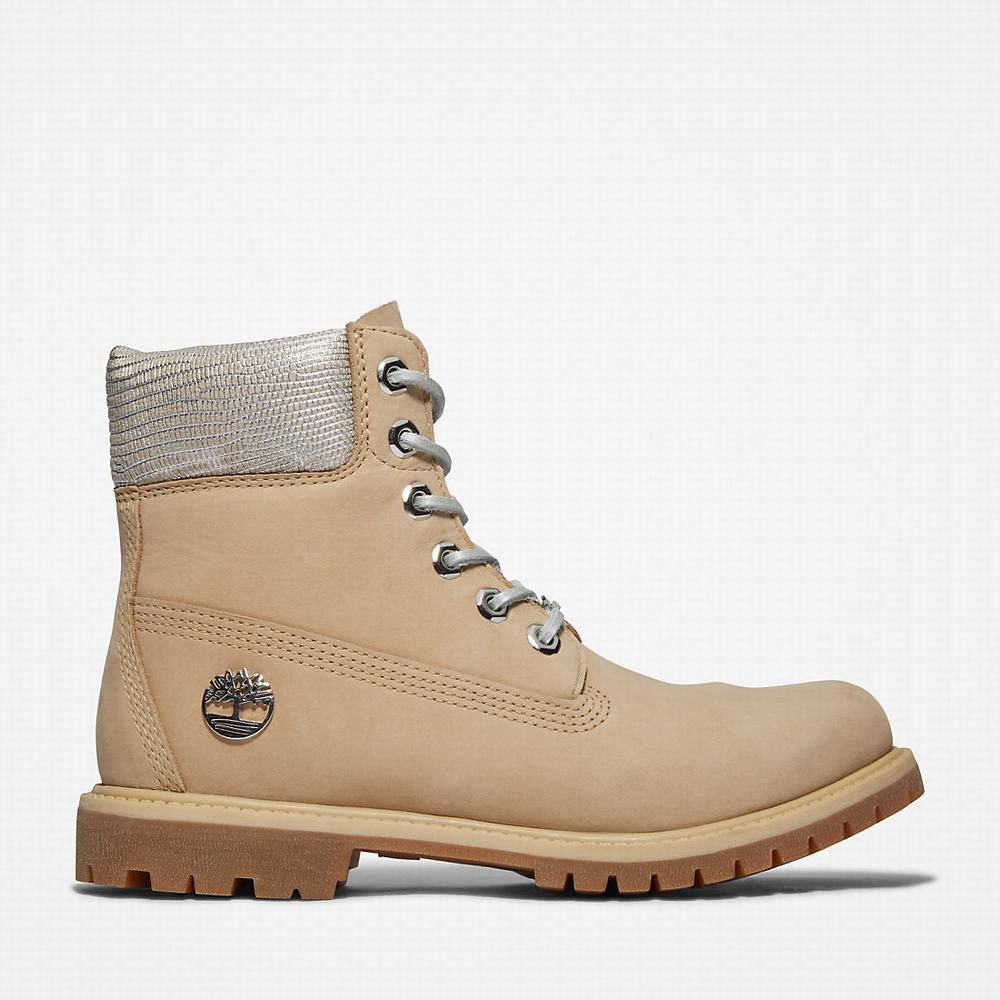 Dámské Zimní Boty Timberland Premium 6 Inch Béžový | TI14672-158