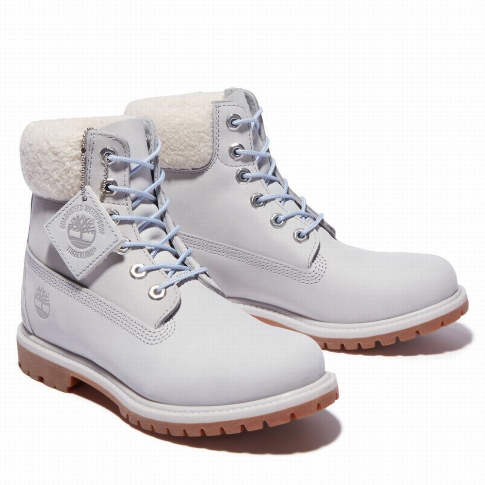 Dámské Zimní Boty Timberland Premium 6-Inch Waterproof Šedé | TI86470-136
