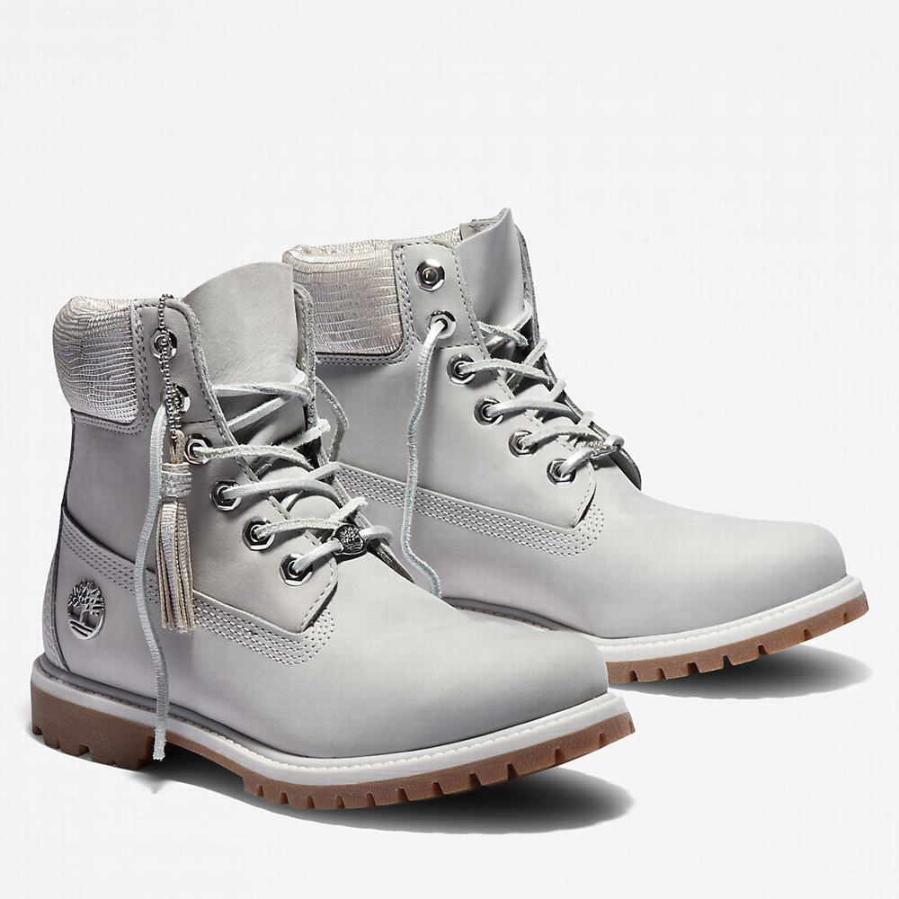 Dámské Zimní Boty Timberland Premium 6 Inch Světle Šedé | TI86714-140