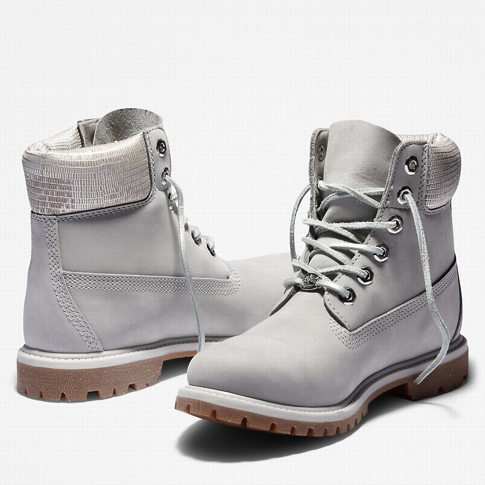 Dámské Zimní Boty Timberland Premium 6 Inch Světle Šedé | TI86714-140