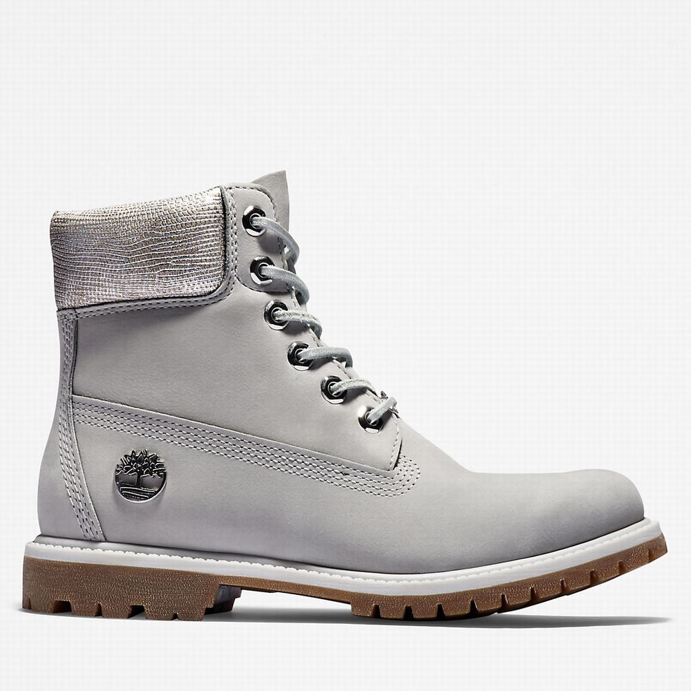Dámské Zimní Boty Timberland Premium 6 Inch Světle Šedé | TI86714-140
