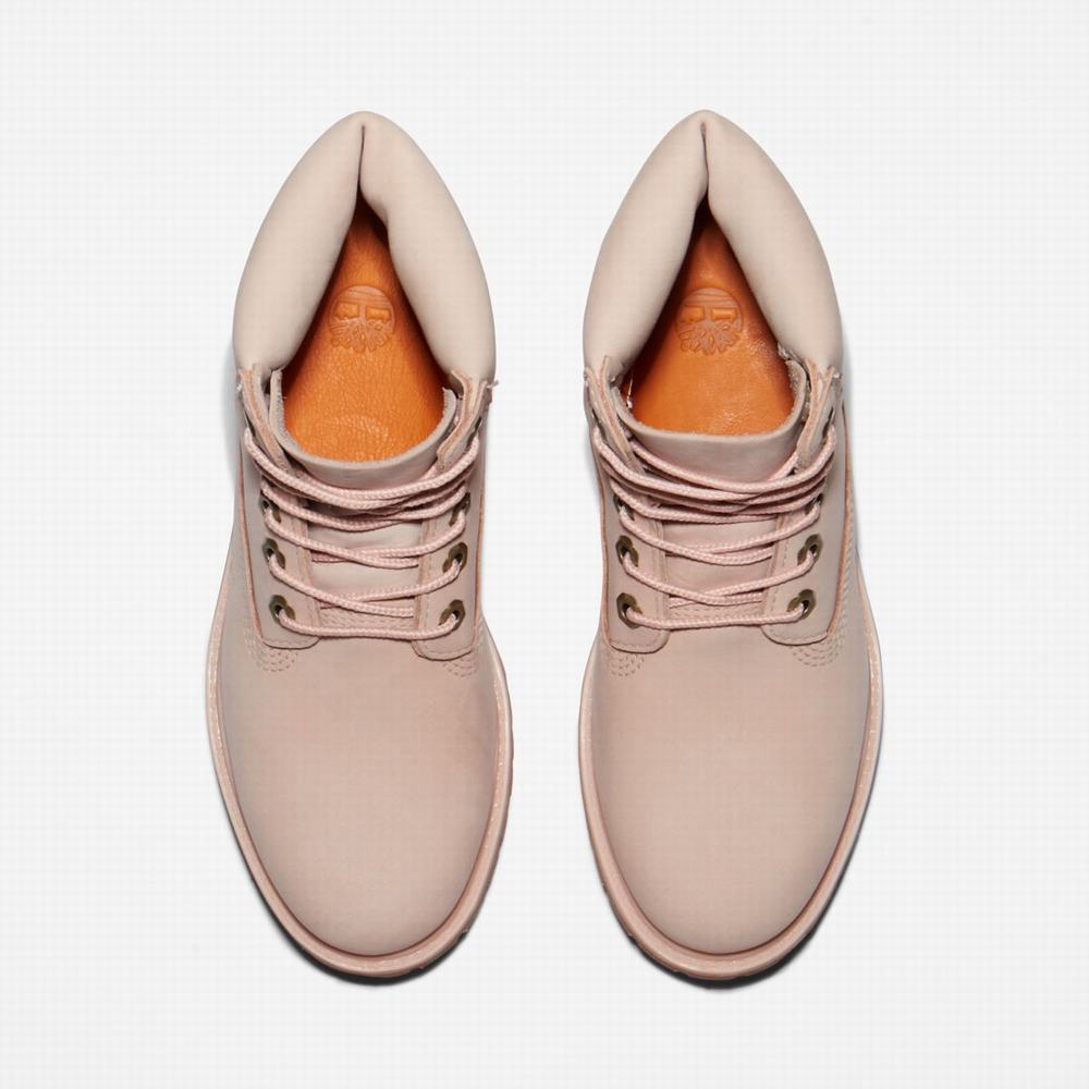 Dámské Zimní Boty Timberland Premium 6-Inch Waterproof Světle Růžové | TI94605-819