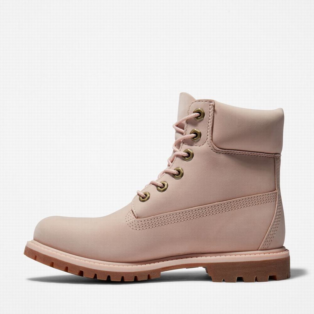 Dámské Zimní Boty Timberland Premium 6-Inch Waterproof Světle Růžové | TI94605-819