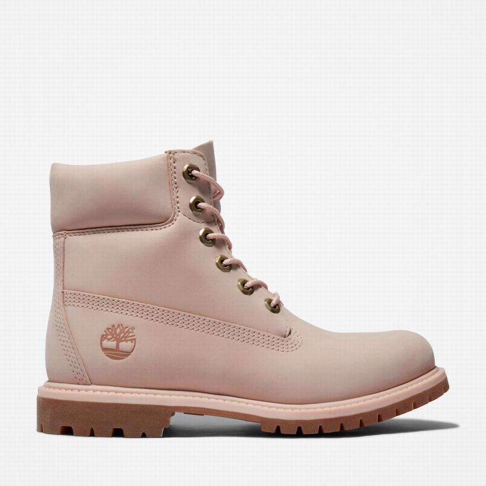 Dámské Zimní Boty Timberland Premium 6-Inch Waterproof Světle Růžové | TI94605-819