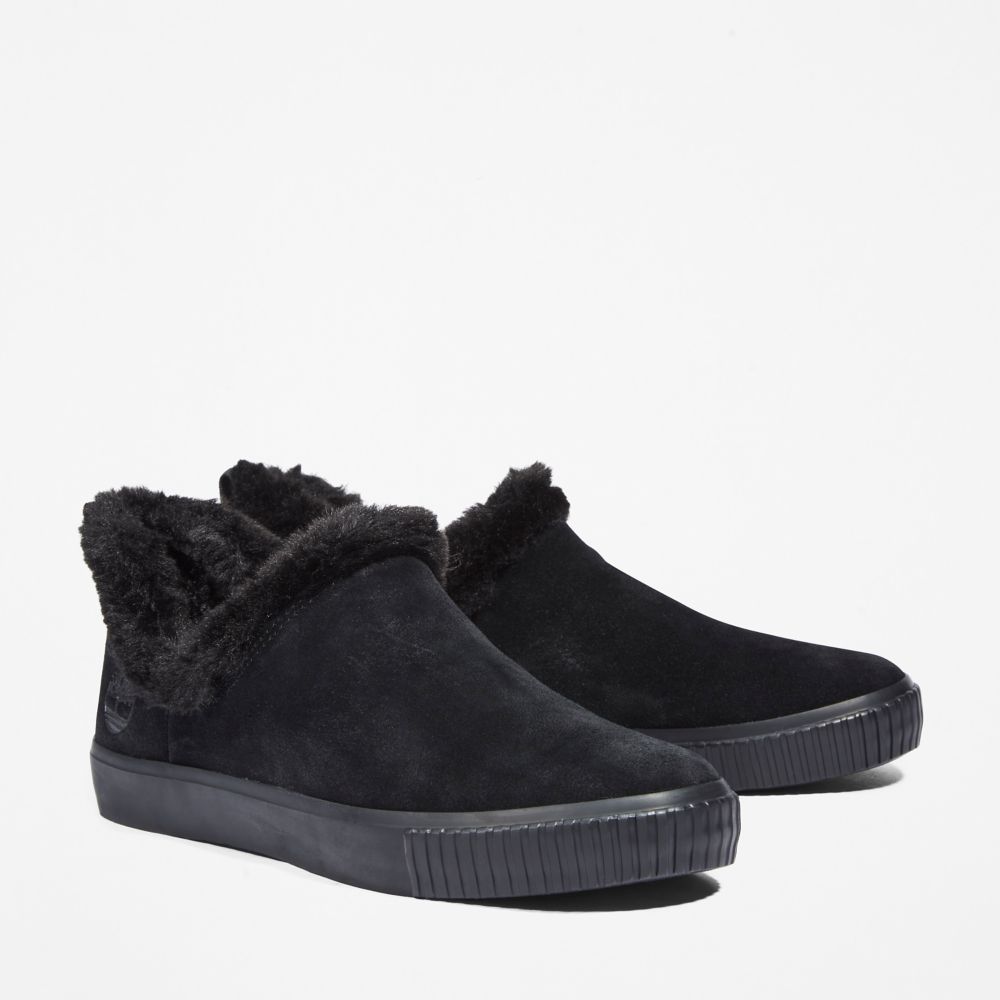 Dámské Zimní Boty Timberland Skyla Bay Warm-Podšité Slip-Ons Černé | TI05374-361