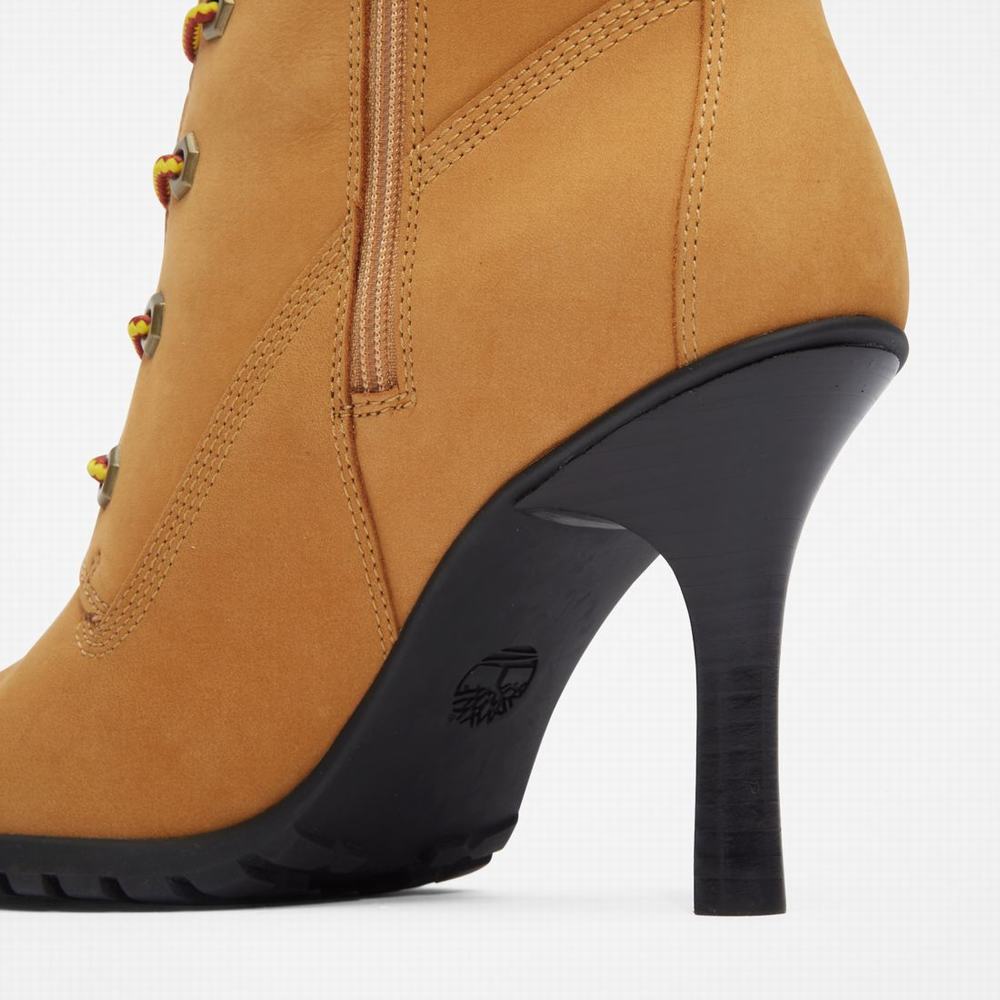 Dámské Zimní Boty Timberland Veneda Carter x Timberland Vysoké Lace Hnědé | TI63104-189