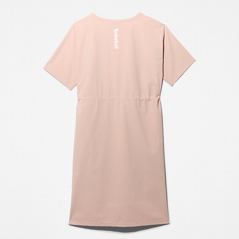 Dámské Šaty Timberland Drawstring T-Shirt Šaty Růžové | TI81273-750