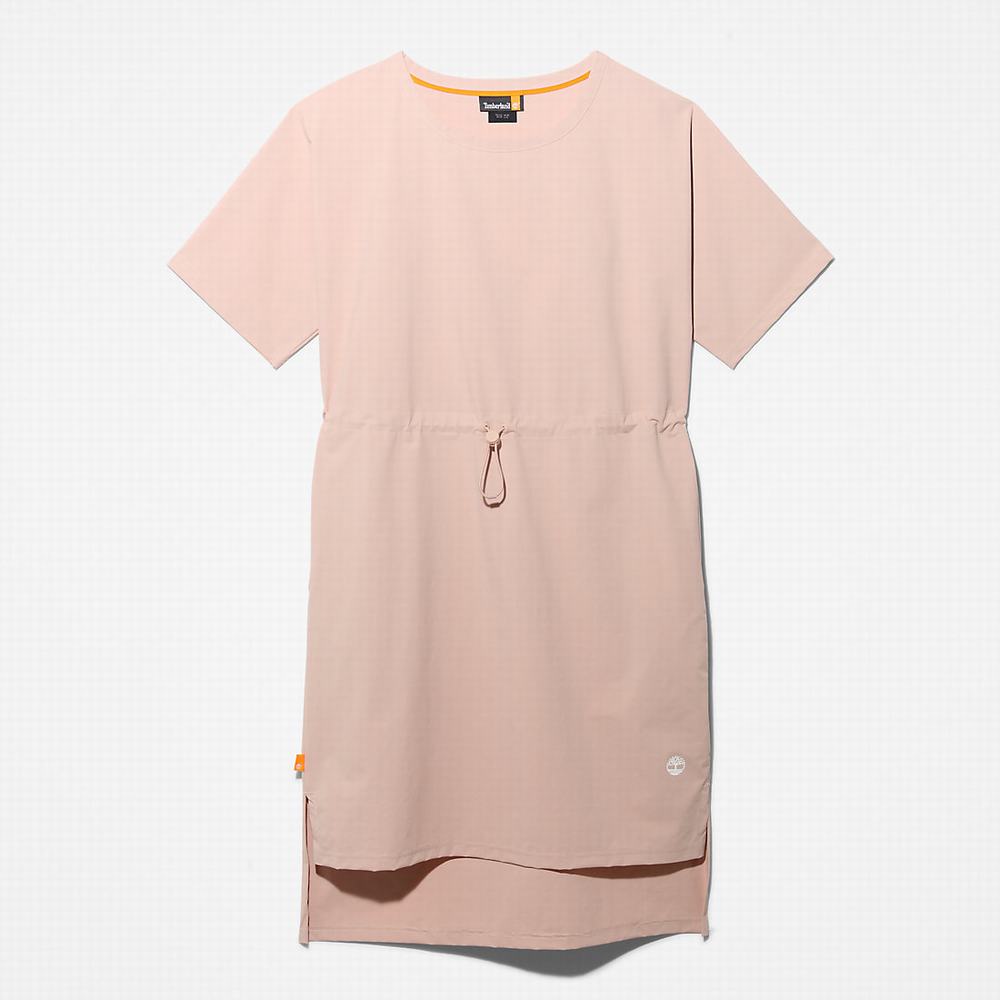 Dámské Šaty Timberland Drawstring T-Shirt Šaty Růžové | TI81273-750