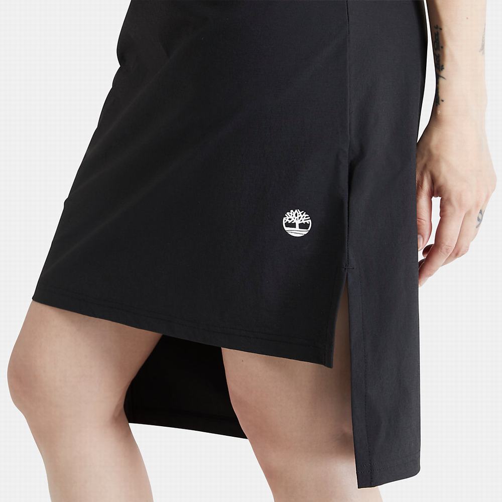 Dámské Šaty Timberland Drawstring T-Shirt Šaty Černé | TI95612-821
