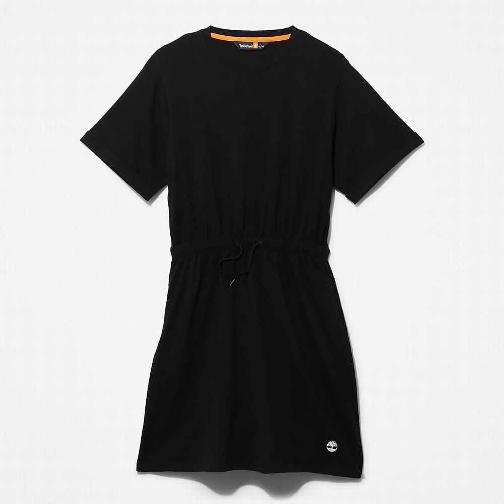 Dámské Šaty Timberland T-Shirt Šaty Černé | TI45602-091