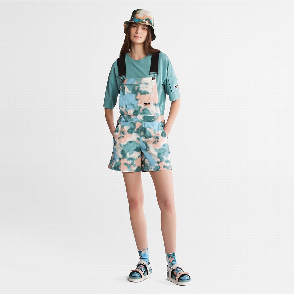 Dámské Šortky Timberland Dungaree Zelene | TI67349-364