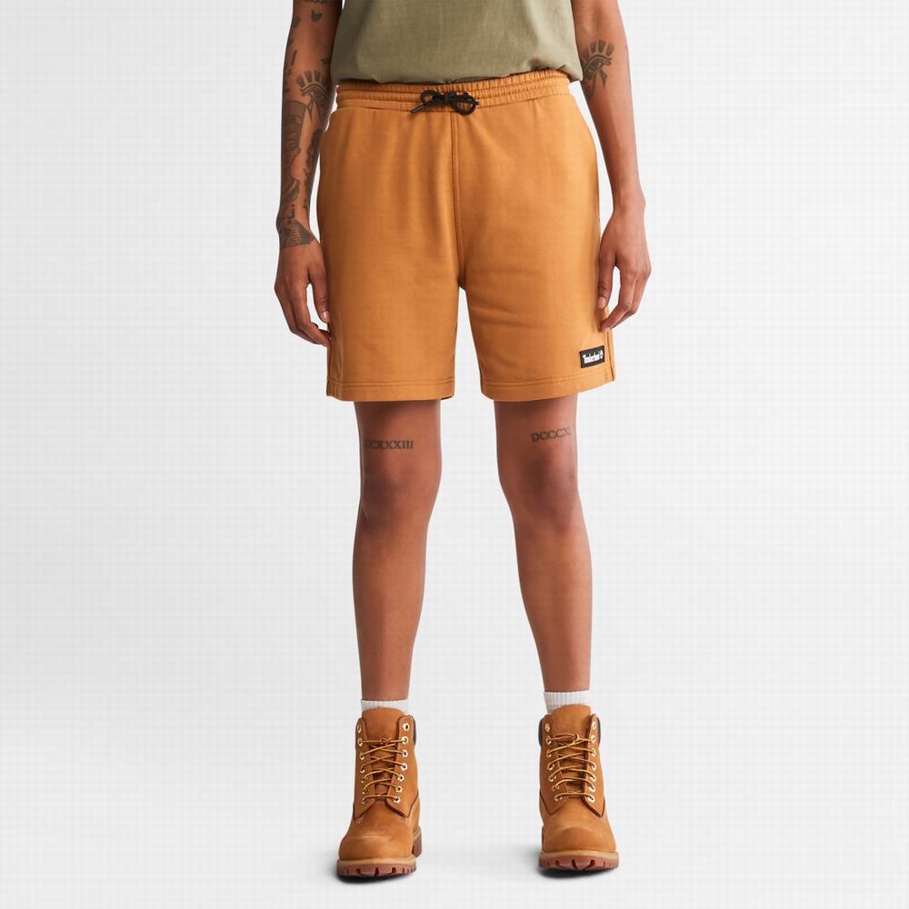 Dámské Šortky Timberland Relaxed-Fit Sweatshorts Hnědé | TI25079-974