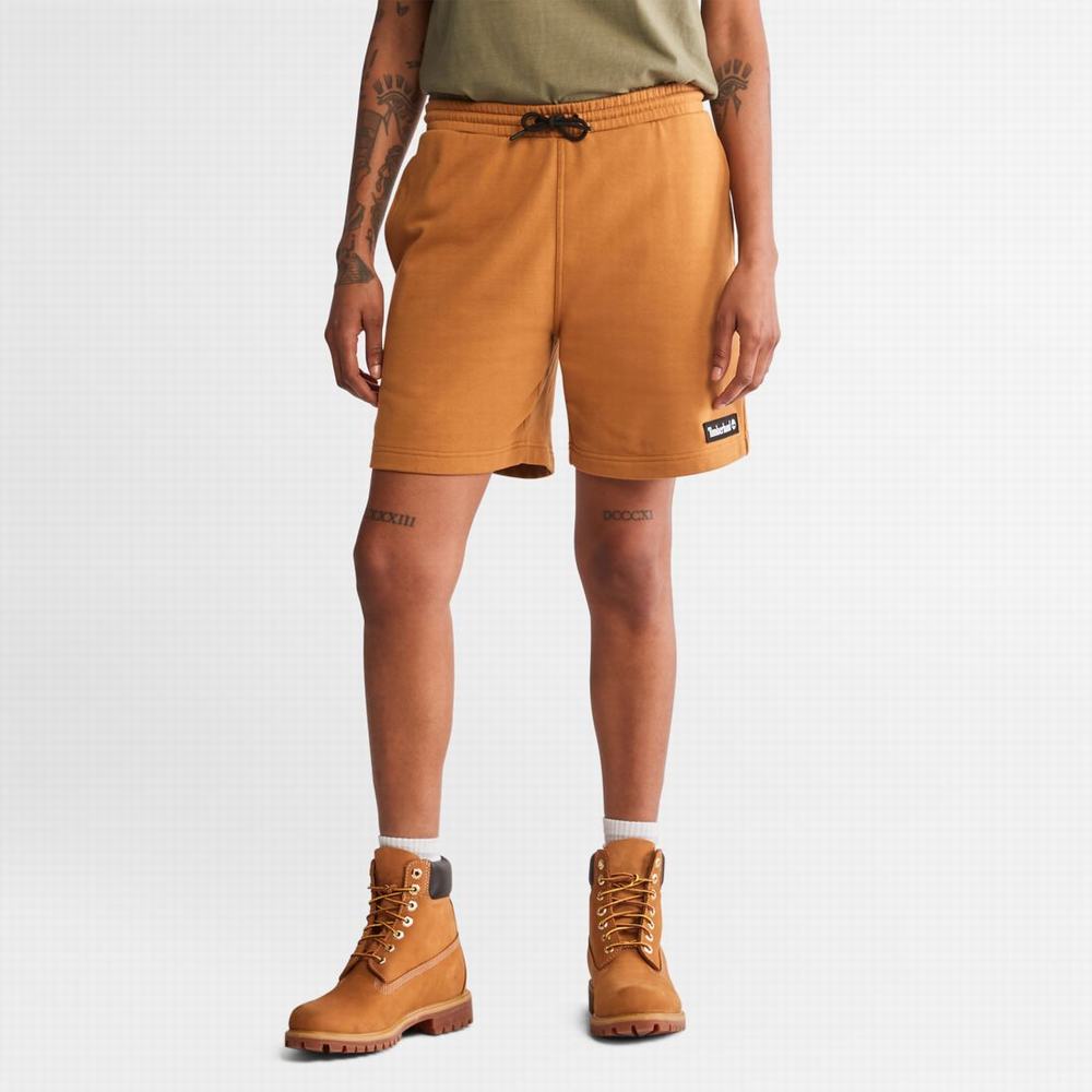 Dámské Šortky Timberland Relaxed-Fit Sweatshorts Hnědé | TI25079-974