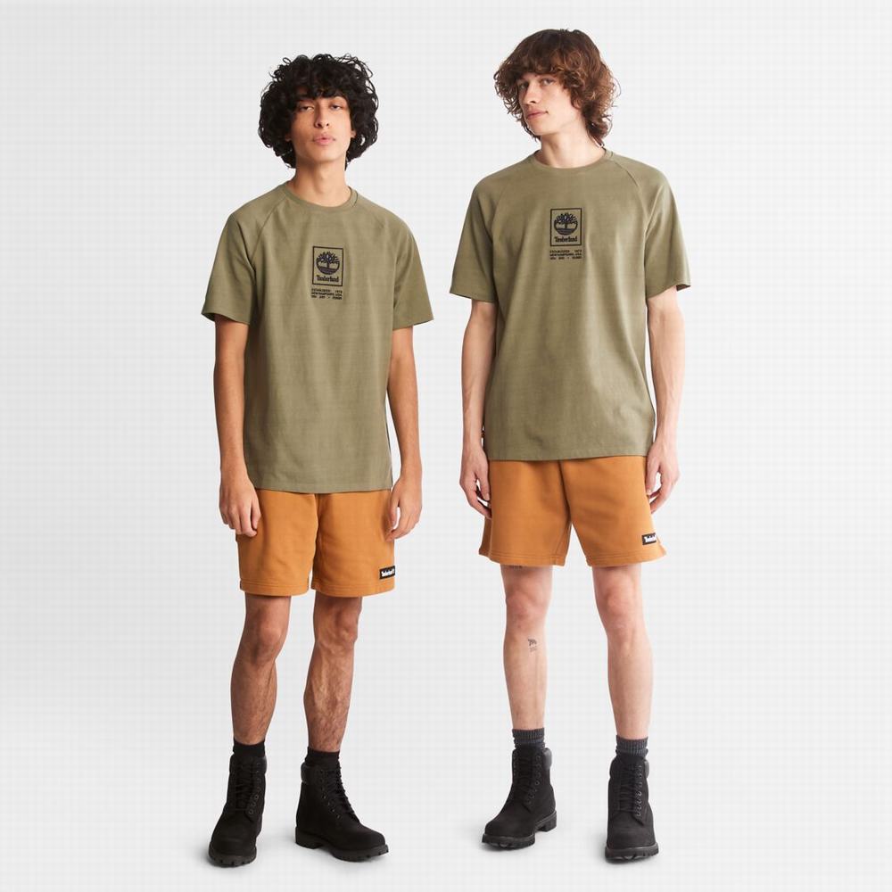 Dámské Šortky Timberland Relaxed-Fit Sweatshorts Hnědé | TI25079-974