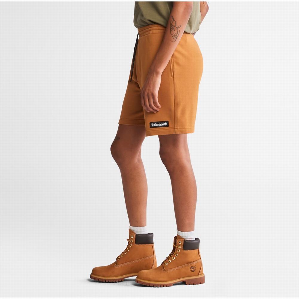 Dámské Šortky Timberland Relaxed-Fit Sweatshorts Hnědé | TI25079-974
