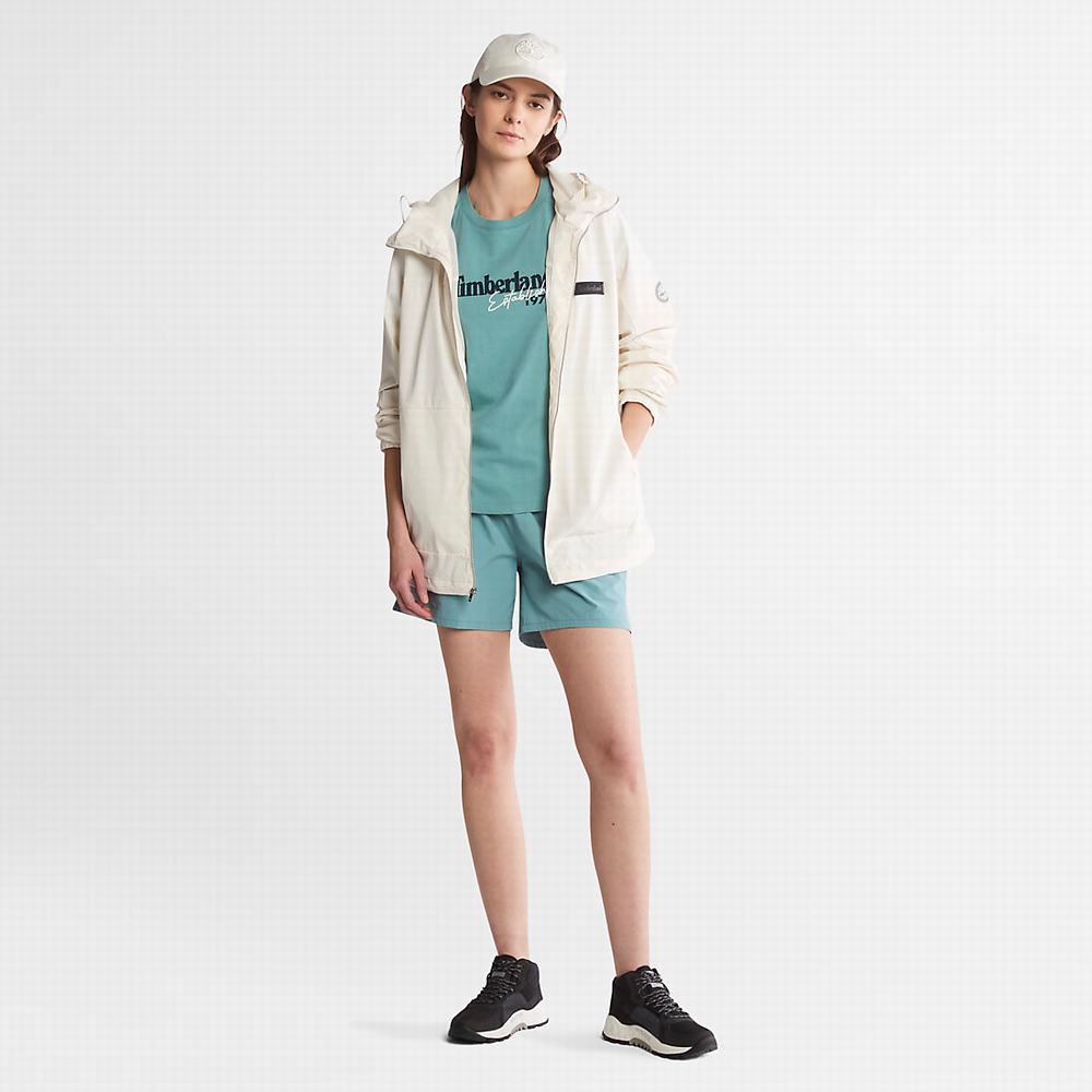 Dámské Šortky Timberland Technical Tyrkysové | TI10527-493