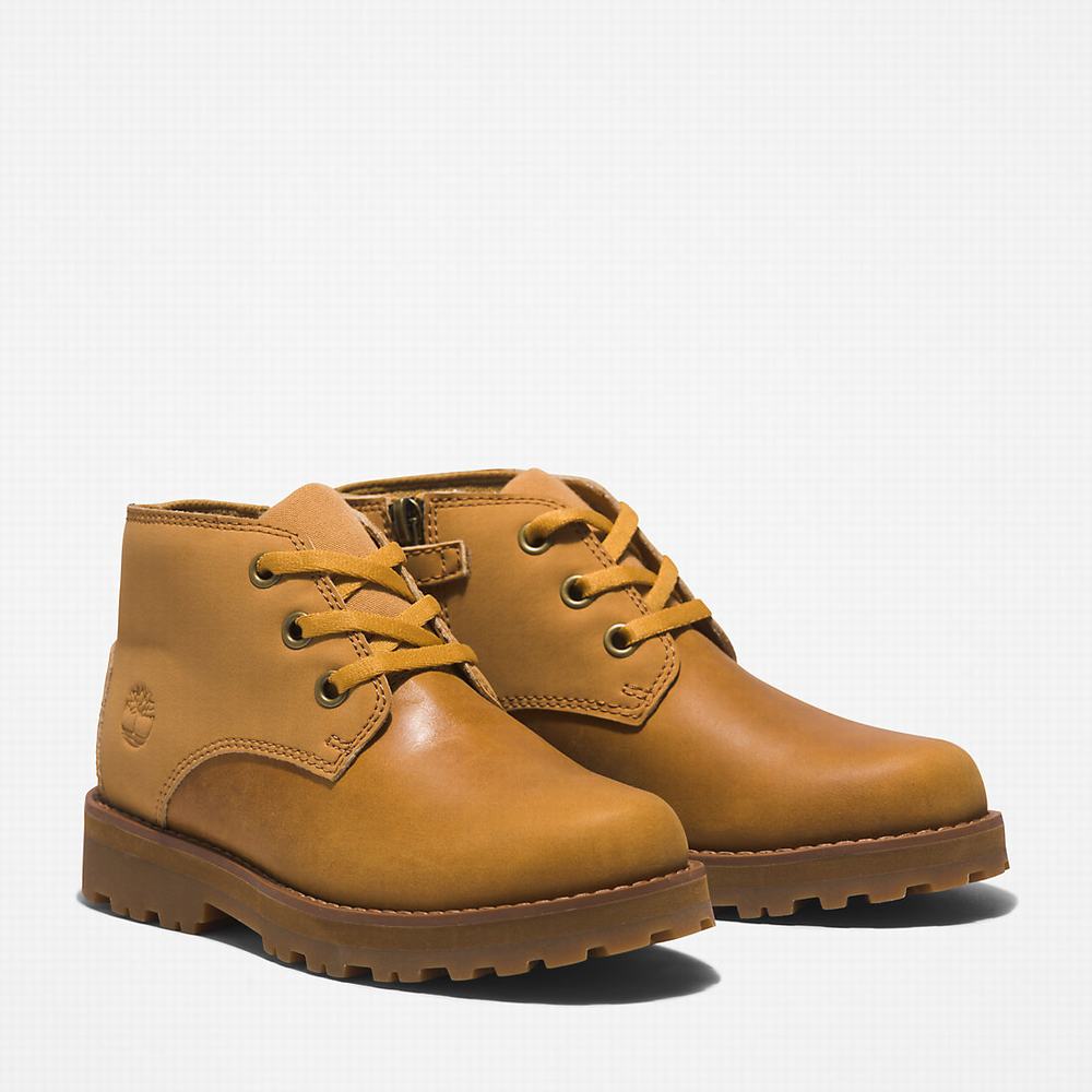 Dětské Kotníkové Boty Timberland Courma Chukka Světle Hnědé | TI54263-758
